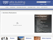 Tablet Screenshot of alfabuilding-dz.com